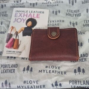 Portland Leather Rich Brown Card Holder